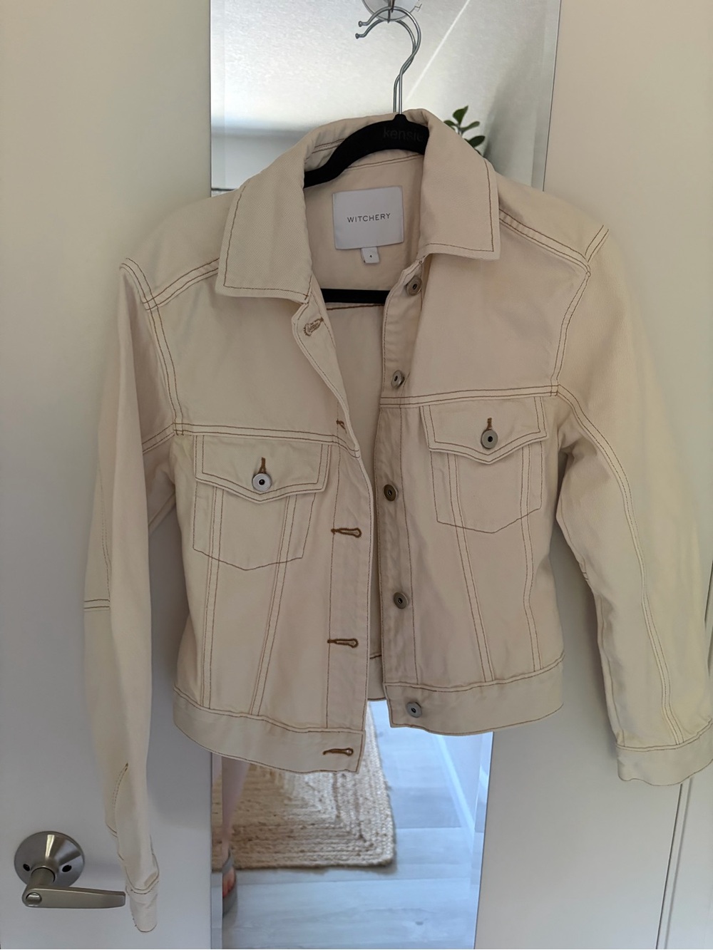 Witchery Bone Cinched Denim Jacket